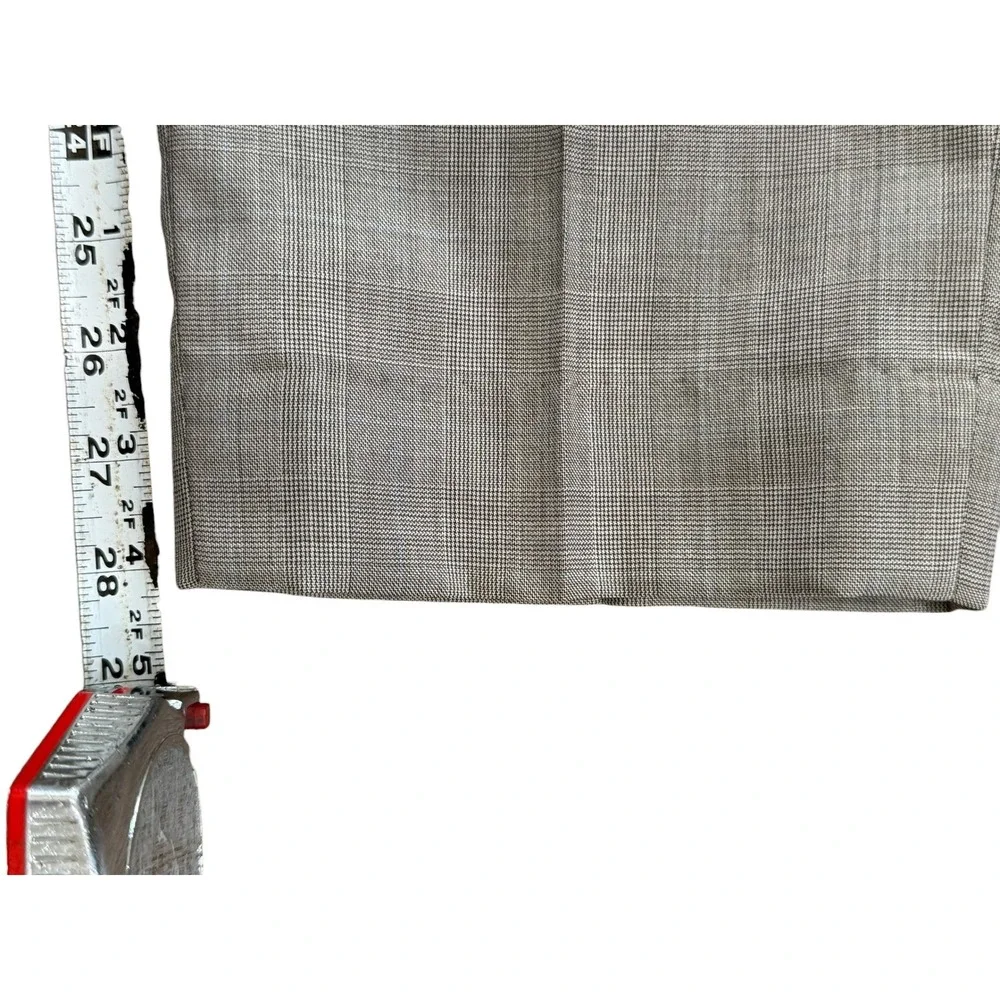 Ralph Lauren 2 Pc Glen Plaid Windowpane Suit Tan Wool Men 41R